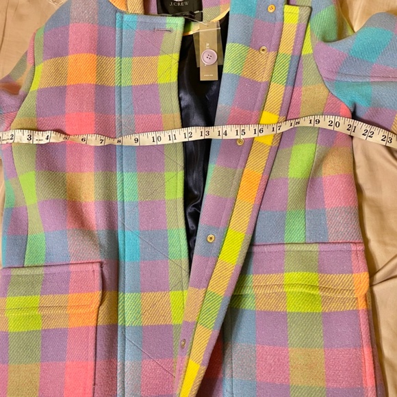 Jcrew Duffle coat in plaid Italian stadium-cloth wool - Picture 5 of 6